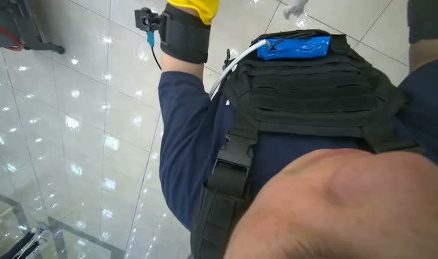 Mopping floor: egocentric robotics sample