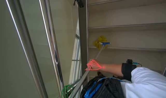 Mopping staircase: egocentric robotics sample
