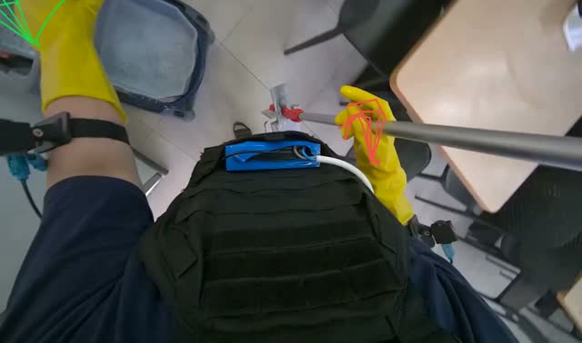 Cleaning mop head: egocentric robotics sample