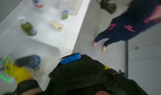 Cleaning sink and tools: egocentric robotics sample