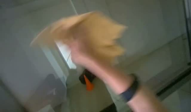 Wiping glass door: egocentric robotics sample