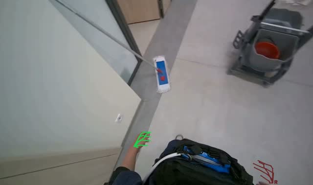 Disposing of trash bag: egocentric robotics sample