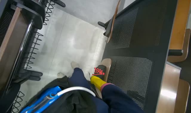 Mopping lecture hall floor: egocentric robotics sample