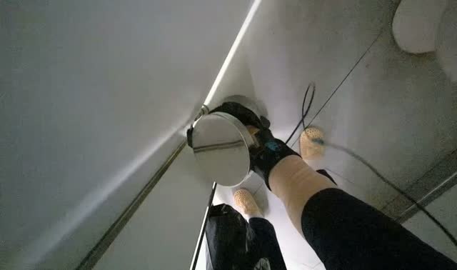 Cleaning toilet stall: egocentric robotics sample