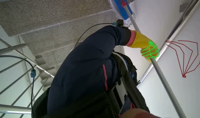 Mopping stairs: egocentric robotics sample