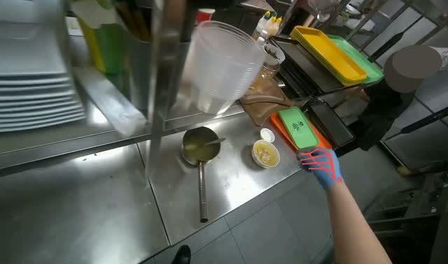 Arranging bowls on serving tray: egocentric robotics sample