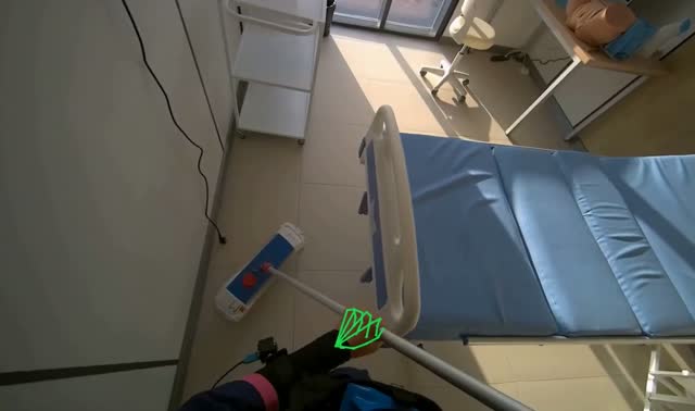 Mopping room floor: egocentric robotics sample