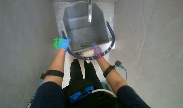 Refreshing bucket water and washing cloth: egocentric robotics sample