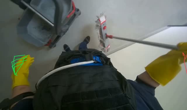 Mopping floor: egocentric robotics sample