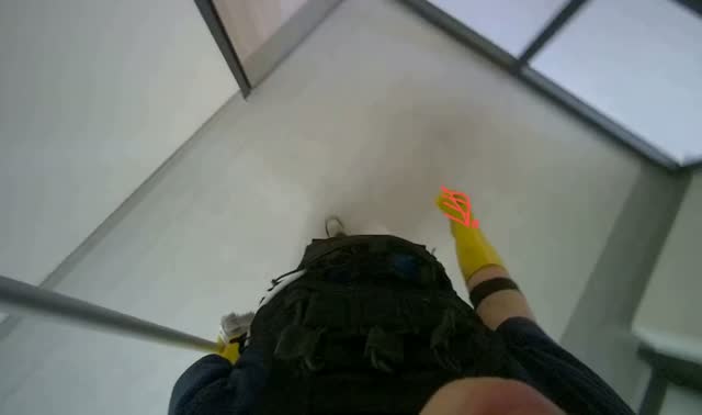 Mopping restroom floor: egocentric robotics sample