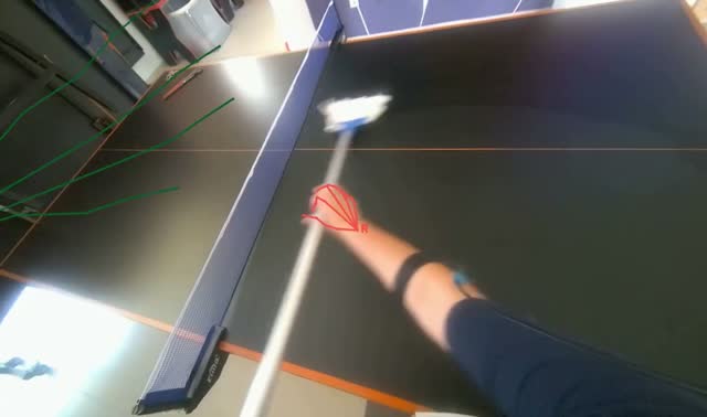 Mopping the ping-pong table: egocentric robotics sample