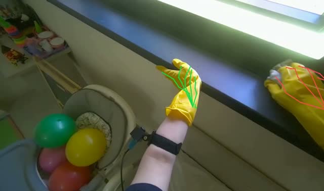 Wiping window frame: egocentric robotics sample