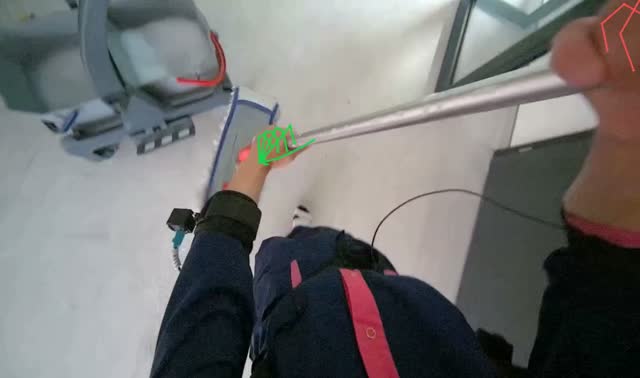 Mopping the floor: egocentric robotics sample