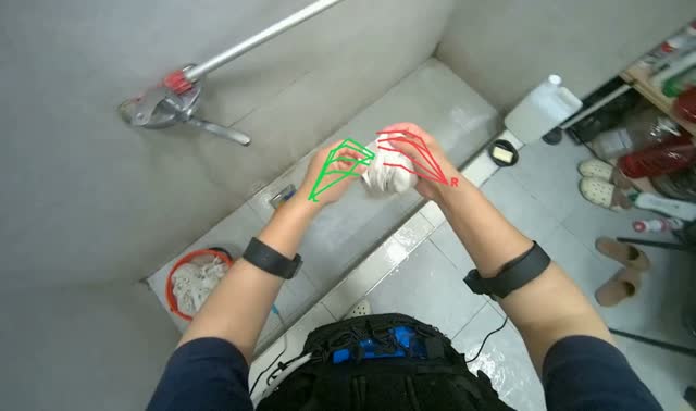Preparing the mop: egocentric robotics sample