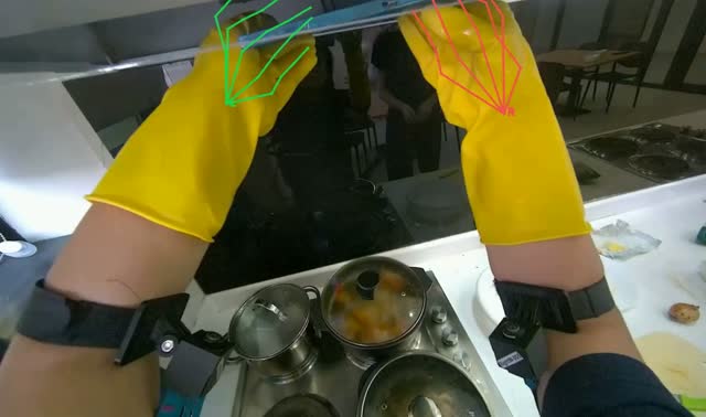 Installing range hood filters: egocentric robotics sample