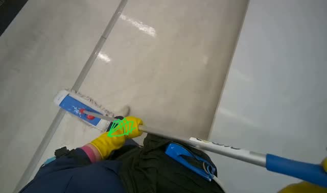 Mopping lecture hall floor: egocentric robotics sample
