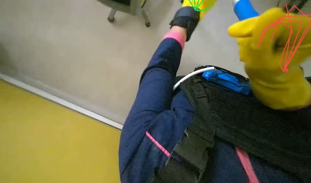 Mopping the floor: egocentric robotics sample