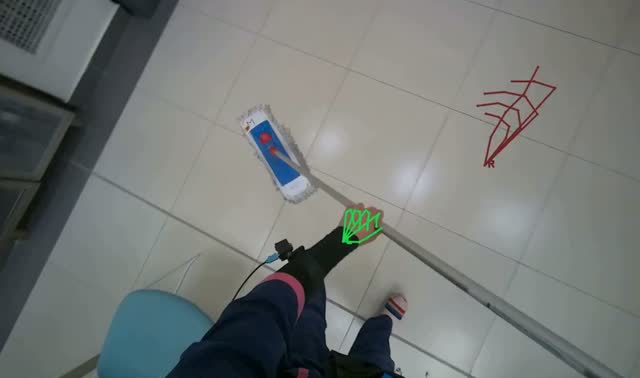 Cleaning the mop: egocentric robotics sample
