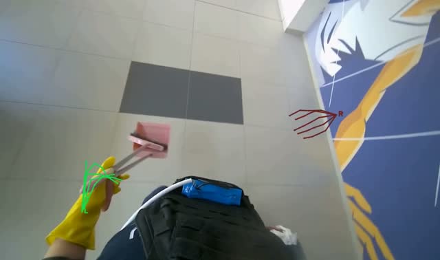 Sweeping the floor: egocentric robotics sample