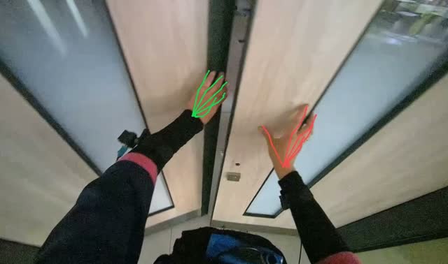 Closing and locking doors: egocentric robotics sample