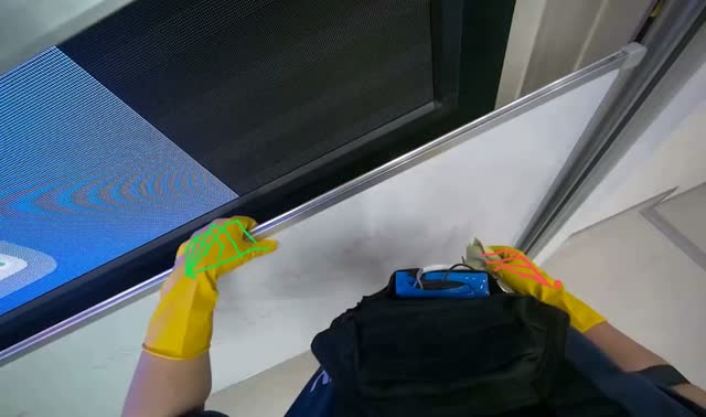 Cleaning whiteboard: egocentric robotics sample