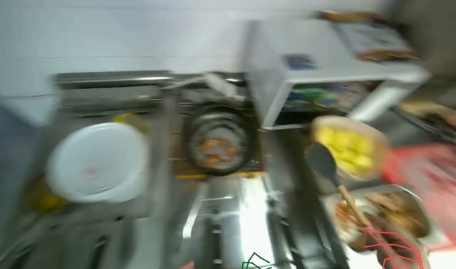 Cooking and transferring meat: egocentric robotics sample