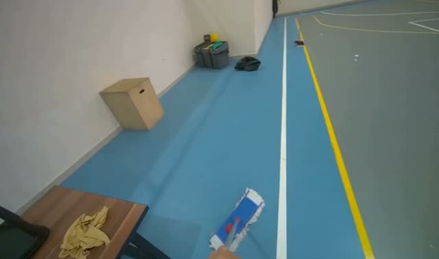Mopping floor: egocentric robotics sample