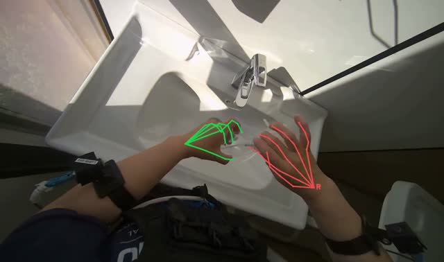 Refilling spray bottle: egocentric robotics sample