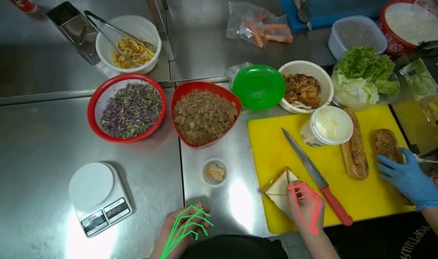 Preparing toothpicks for sandwiches: egocentric robotics sample