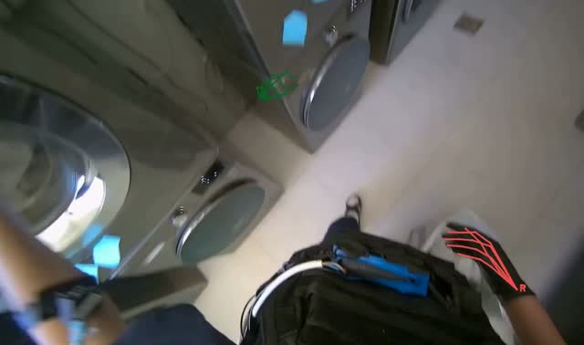 Managing laundry machines: egocentric robotics sample