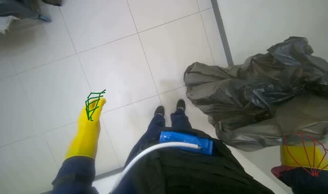 Collecting trash: egocentric robotics sample