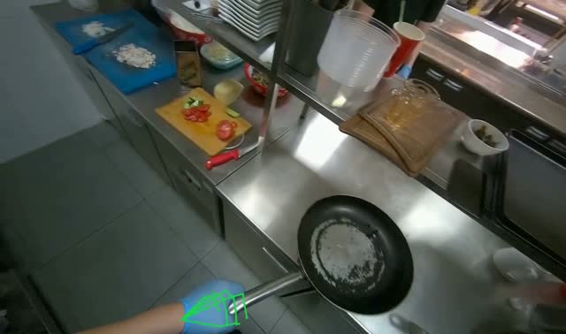 Adding components to dish and managing meal: egocentric robotics sample