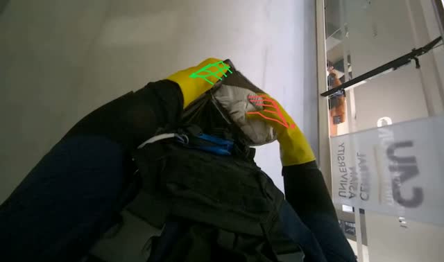Dusting high surfaces with duster: egocentric robotics sample