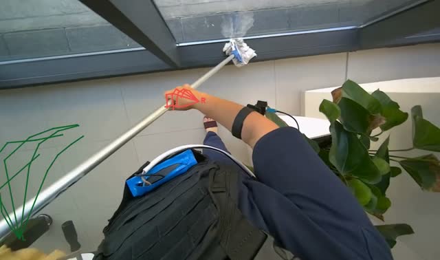 Cleaning large windows: egocentric robotics sample