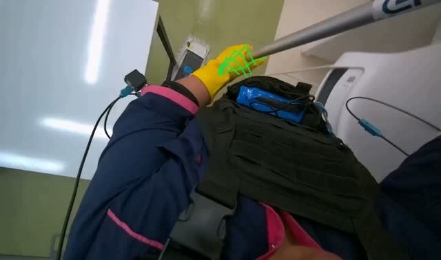Mopping office floor: egocentric robotics sample
