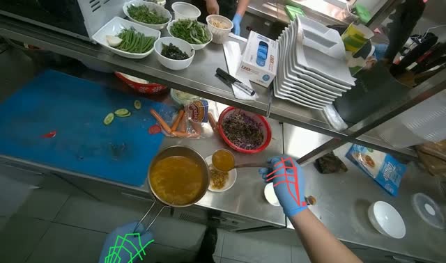 Preparing and serving soup: egocentric robotics sample