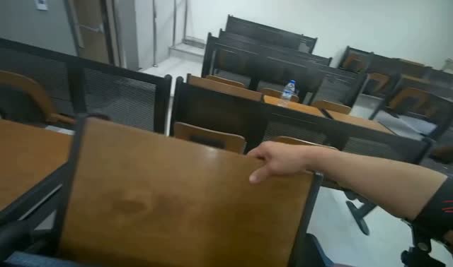 Collecting trash from lecture hall desks: egocentric robotics sample
