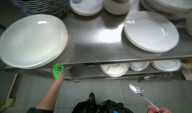 Preparing cream for serving: egocentric robotics sample
