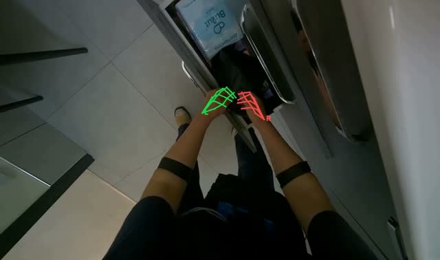 Handling bags from kitchen drawer: egocentric robotics sample