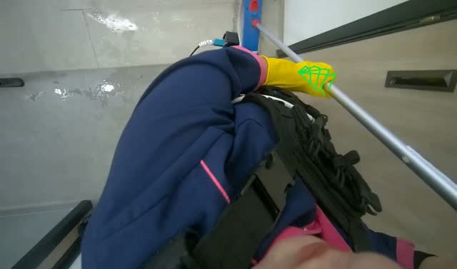 Mopping floor: egocentric robotics sample
