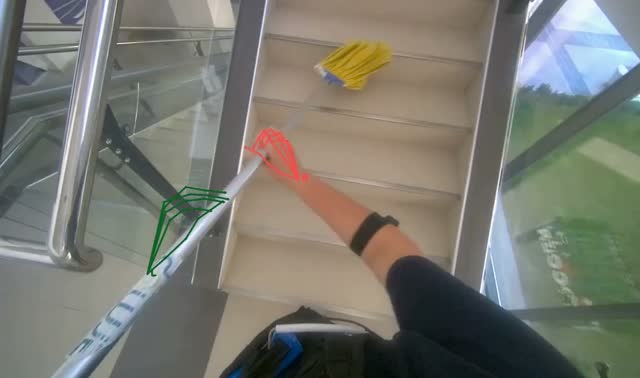 Mopping building stairs: egocentric robotics sample