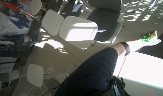 Arranging chairs in the room: egocentric robotics sample