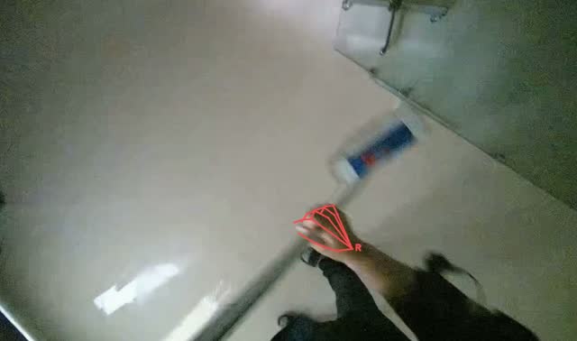 Mopping hallway floor: egocentric robotics sample