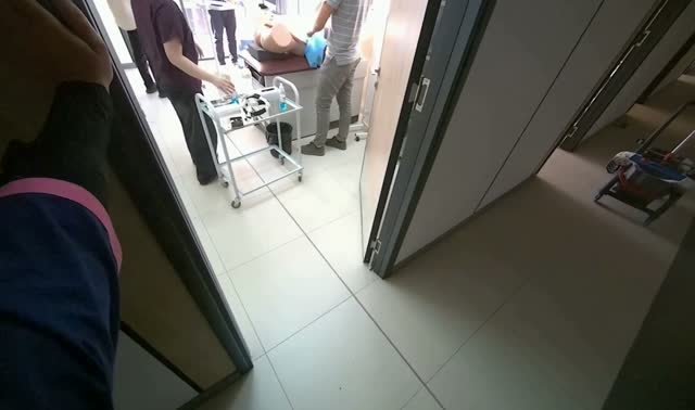 Mopping the tiled floor: egocentric robotics sample