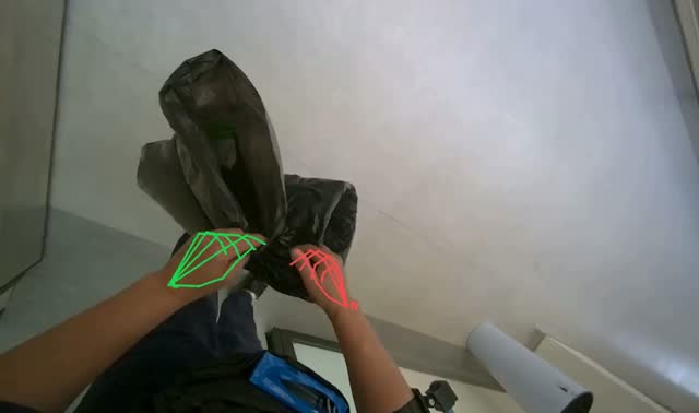 Managing trash bin: egocentric robotics sample
