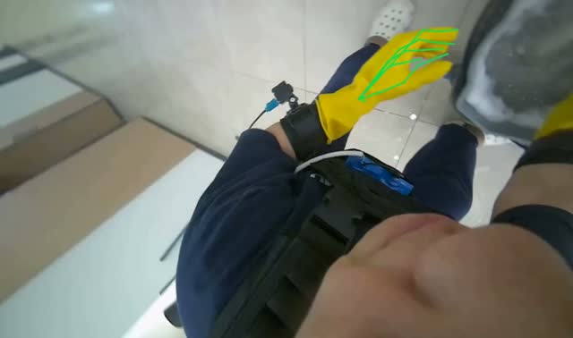 Wringing mop head: egocentric robotics sample