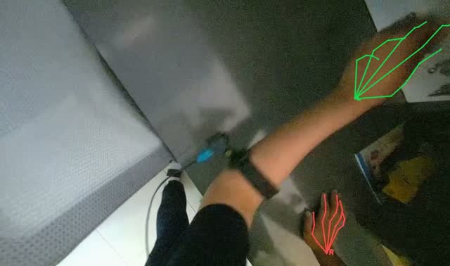 Examining object on desk: egocentric robotics sample