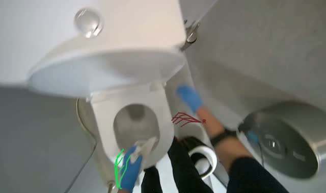 Cleaning toilet bowl: egocentric robotics sample
