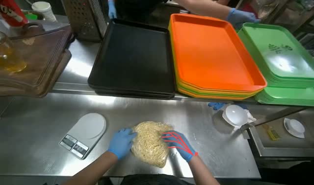 Weighing and portioning noodles: egocentric robotics sample