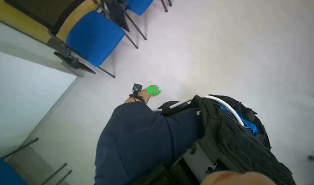 Arranging blue chairs: egocentric robotics sample